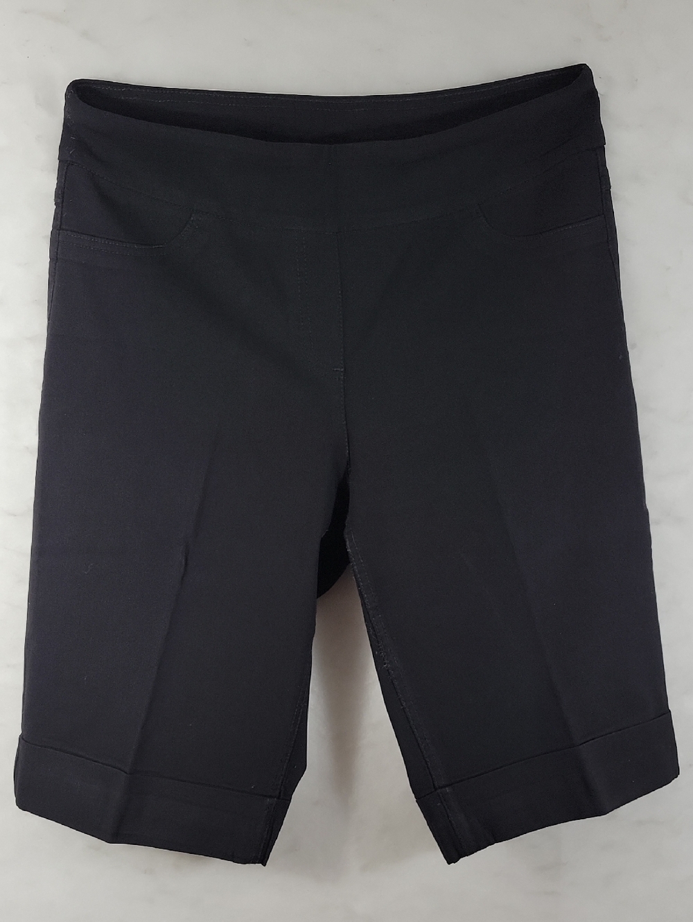 Westbound Women's Black Stretch Ponte Bermuda Shorts Size 8
